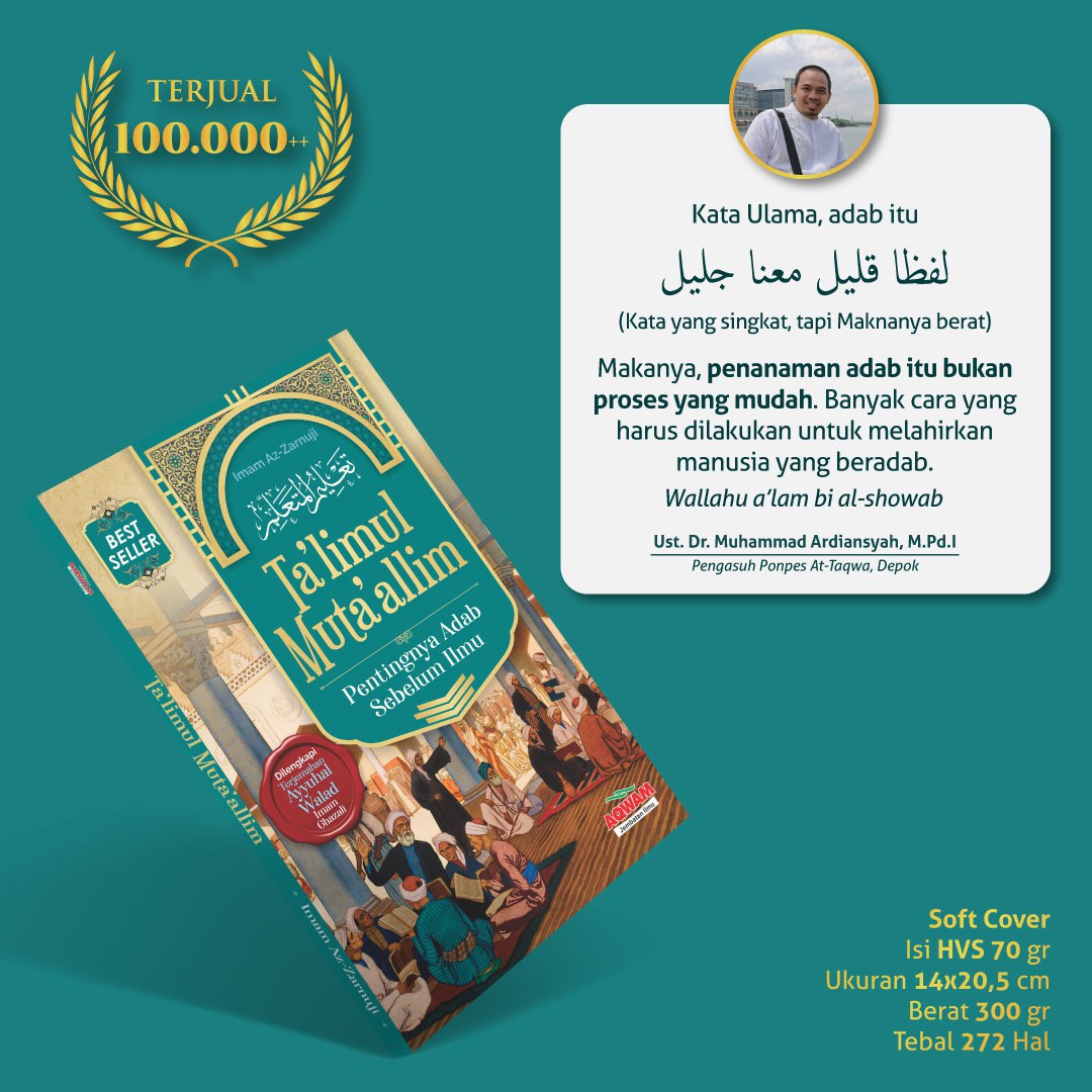 TALIMUL MUTAALLIM - Pentingnya Adab Sebelum Ilmu - Gambar 4